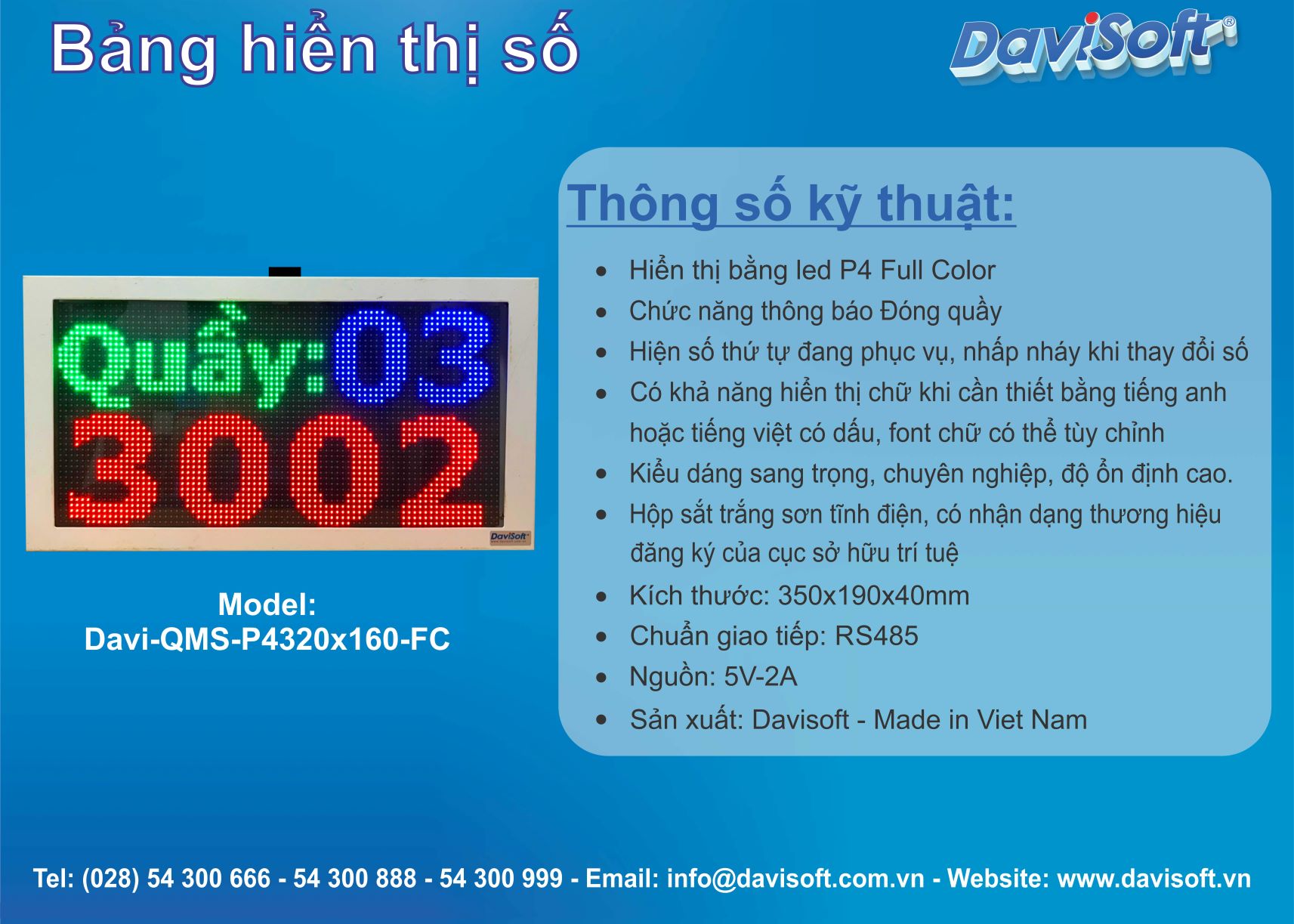 DAVI-QMS-P4320x160-FC